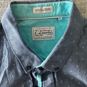 7 Diamonds Vintage Man’s short sleeve button down shirt